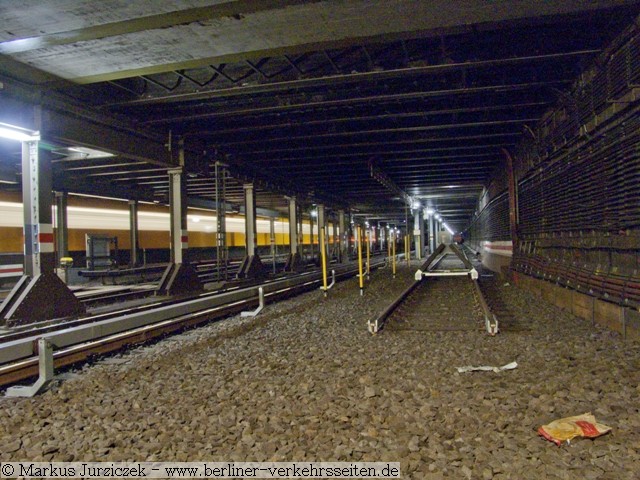 Nach Ausbau der Verbindungsweiche Streckengleis / Zufhrungsgleis zur Betriebswerkstatt (5/2011)
