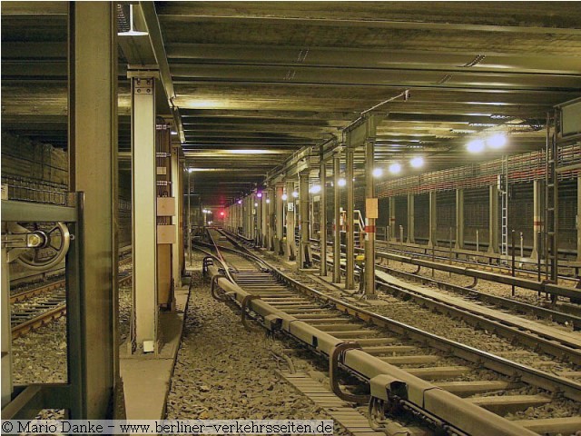 Blick vom Bahnsteig Richtung Norden