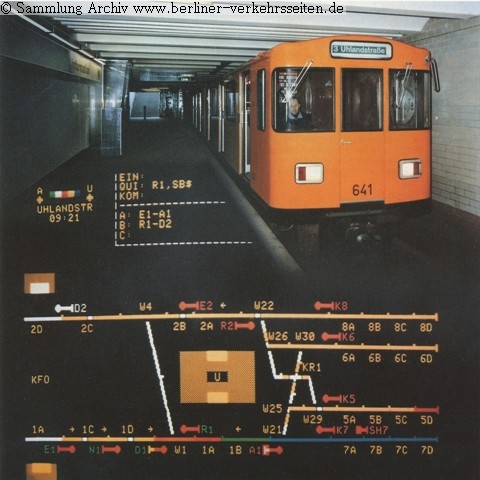 Fotomontage Firma Siemens (1986) zum ESTW Uhlandstr (Berlin)