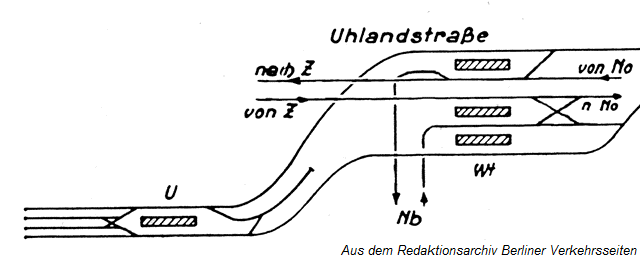 Gleisskizze U-Wt Stand 1938