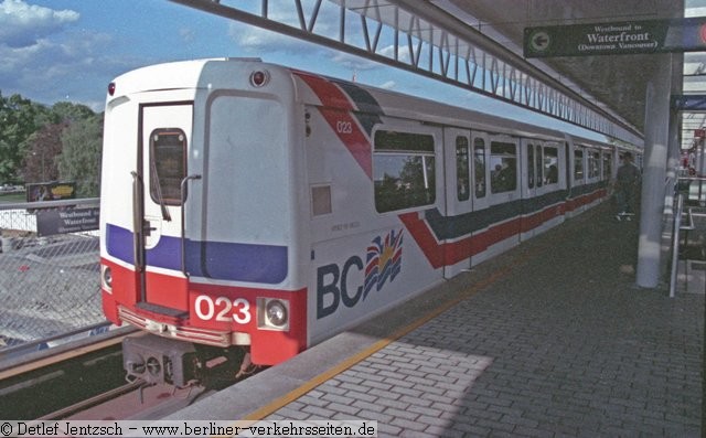 SELTRAC bei der SkyTrain in Vancouver