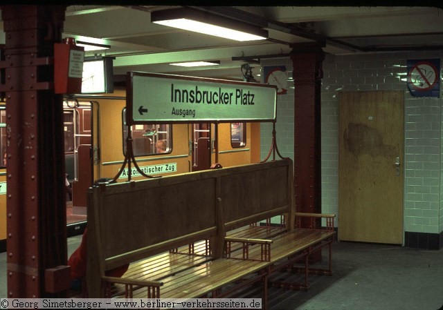 U-Bahnhof Innsbrucker Platz 27.5.1984