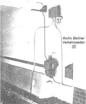 Mechanische Fahrsperre mit Lichtsignal (Bhf. A, 1913), Bauart Westinghouse
