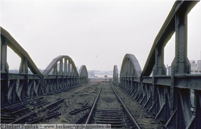 Gleisdreieck Blick zum Potsdamer Platz 1975 (Foto: Dembek)