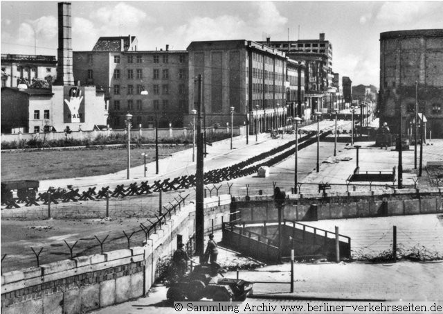 Grenzanlage Sektorengrenze 1961: Potsdamer Platz mit Blick in die Stresemannstrae