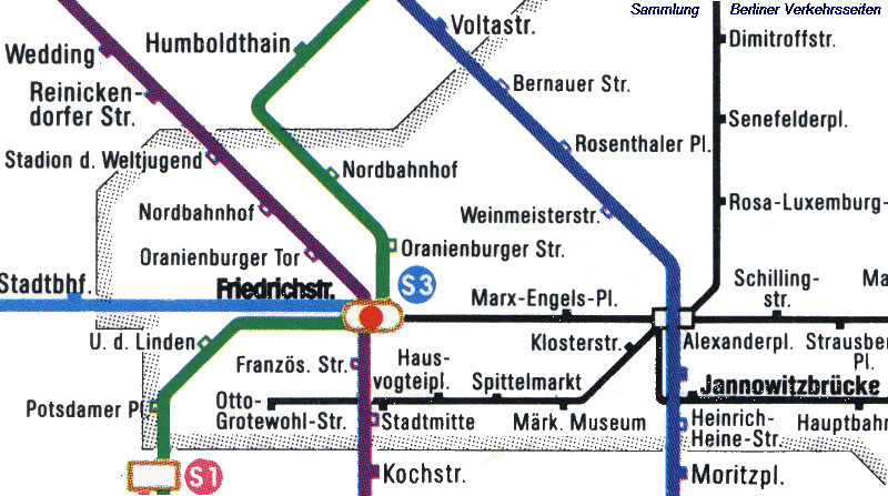 Netzplan vom 15.11.1989 BVG (West)