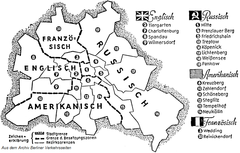 Sektorenkarte von Berlin (1948)